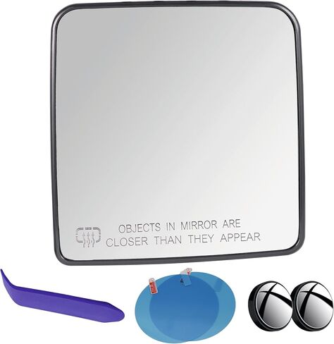 EAP Driver Side Mirror Glass Compatible with Jeep Wrangler 2011-2017, Heated, 68125585AA 68125581AA in Saudi Arabia