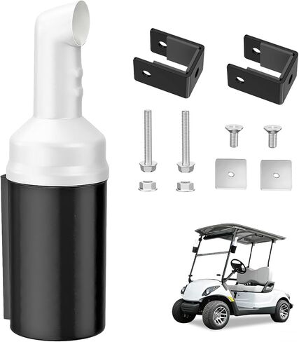 Golf Cart Sand Bottle with Holder, Universal No Drilling Sand Bottle Kit, Large Capacity Divot Filler Sand Container, Fits Club Car, EZGO, Yamaha with 1" Square Tubes in Saudi Arabia