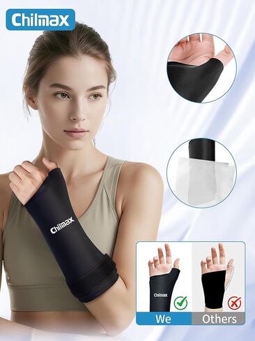 Wrist Ice Pack Wrap for Thumb & Arm, Hot/Cold Therapy Compression Sleeve for Hand Carpal Tunnel Pain Relief, Cooling Glove with Extended Coverage, Easy On/Off Ice Wrist Brace (Medium) in Saudi Arabia