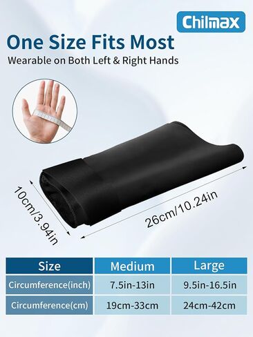 Wrist Ice Pack Wrap for Thumb & Arm, Hot/Cold Therapy Compression Sleeve for Hand Carpal Tunnel Pain Relief, Cooling Glove with Extended Coverage, Easy On/Off Ice Wrist Brace (Medium) in Saudi Arabia