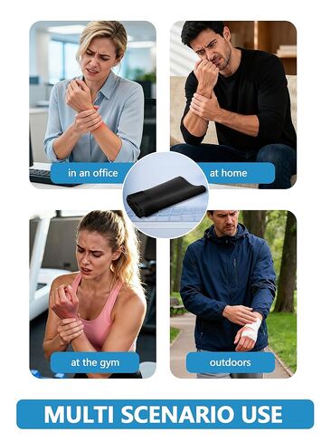 Wrist Ice Pack Wrap for Thumb & Arm, Hot/Cold Therapy Compression Sleeve for Hand Carpal Tunnel Pain Relief, Cooling Glove with Extended Coverage, Easy On/Off Ice Wrist Brace (Medium) in Saudi Arabia
