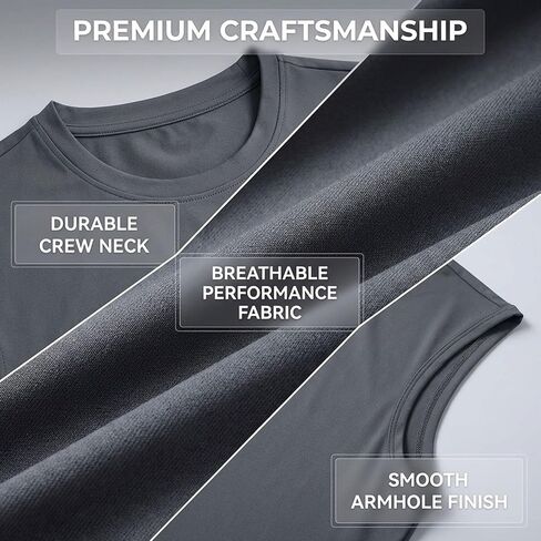 Men's Fitness Tank Top Workout Sleeveless T Shirt Athletic Tank Top Training Bodybuilding Shirt in Saudi Arabia
