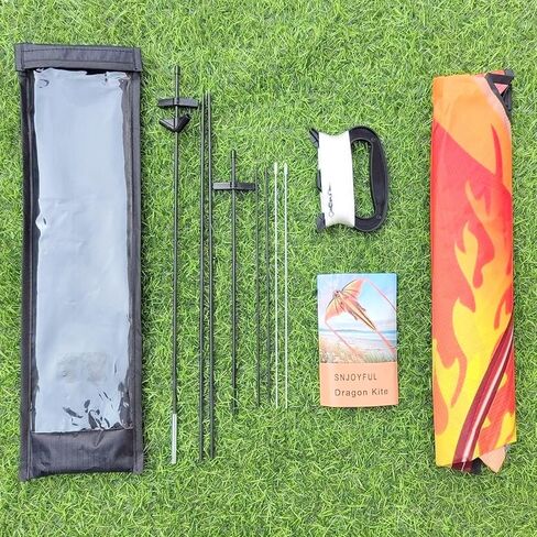 SNJOYFUL Butterfly Kite for Kids & Adults Easy to Fly, Large Kite for The Beach, Easy Flying Single Line Kite, Come with 4 Long Tail and 300 FT String Kite Handle in Saudi Arabia