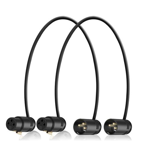 كابل HQRP ذو 3 دبابيس XLR أنثى إلى 3 دبابيس XLR ذكر ذو زاوية قابلة للتعديل متوافق مع أجهزة الصوت 302، 552، 633، 688، 788T، خلاط/مسجل in Kuwait
