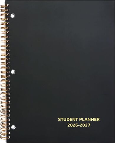 Student Planner 2024-2025 - Monthly & Weekly School Planner 2024-2025 for Middle School and High School, Aug 2024 - Jun 2025, 8.5" x 11", 2024-2025 Student Planner Academic Year with Stickers - Black in Saudi Arabia