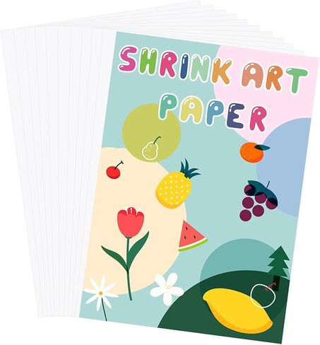Benvo 10 Pcs Heat Shrink Plastic Sheets Shrinky Art Film Paper Shrinkable Paper Making Your Own Shrink Dinks DIY Earrings Keychains Charms Mother’s Day Father’s Day Crafts Gifts(7.9 x 5.7 inch) in Saudi Arabia