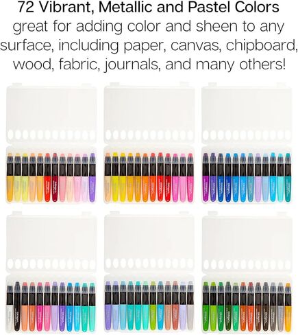 KINGART 580-72 GEL STICK Set, Artist Pigment Crayons, 72 Unique Colors, Water Soluble, Creamy, and Odorless, Use on Paper, Wood, Canvas and more in Saudi Arabia