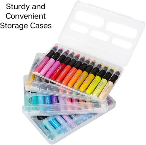 KINGART 580-72 GEL STICK Set, Artist Pigment Crayons, 72 Unique Colors, Water Soluble, Creamy, and Odorless, Use on Paper, Wood, Canvas and more in Saudi Arabia
