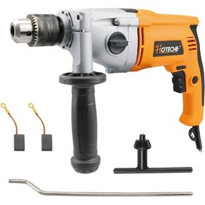 Hoteche 3-in-1 Rotary Hammer Drill 1-Inch SDS Plus Electric Hammer 6.7-Amp/800W Variable Speed Corded Power Hammer Drill Demolition Jack Hammer for Concrete with Extra 1/2 Chuck, Drill Bits & Chisels in Kuwait