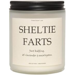Yorkie Gifts & Decor, Yorkie Gifts for Women, Dog Mom Gift for Women, Dog Farts Candle - Lavender & Eucalyptus, Crafted by Natural Soy Wax & Natural Essential Oils, 7OZ in Saudi Arabia