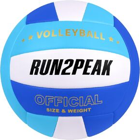 Soft Volleyball Beach Volleyball Ball Official Size 5 Volleyballs for Outdoor Indoor Pool Backyard Gifts for Teen Girls Youth Team Beginners Training Volley Ball with Pump Needle in Kuwait