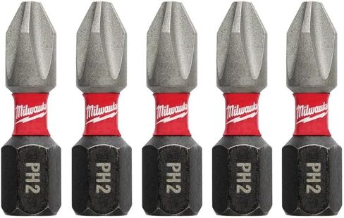 Milwaukee 48-32-4601 Shockwave Insert Bit Phillips #2, 5-Pack in Saudi Arabia