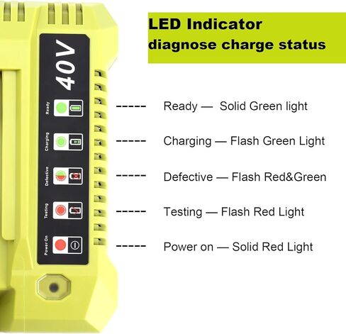 Kotoate P117 Replacement for Ryobi 18V Battery Charger P117 Dual Chemistry Charger P118 Compatible with Ryobi 18V One+ Lithium & 12V-18V NiCad NiMh Battery PBP005 P190 P189 P108 P197 PBP002 PBP004 in Saudi Arabia