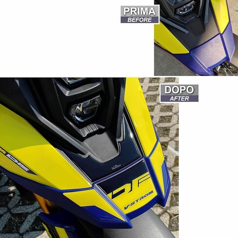 Motorcycle 3D Stickers Compatible with Suzuki V-Strom 800 DE 2023-2025. Fairing Protections from Impact and Scratches. Resin Stickers - Made in Italy in Saudi Arabia