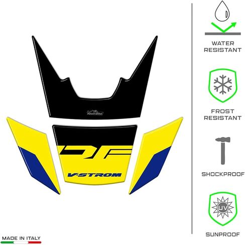 Motorcycle 3D Stickers Compatible with Suzuki V-Strom 800 DE 2023-2025. Fairing Protections from Impact and Scratches. Resin Stickers - Made in Italy in Saudi Arabia