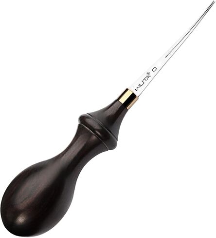 WUTA Leather Edge Beveler PRO 0.35 مم DC53 يموت الصلب خشب الأبنوس مقبض Skiving Craft أدوات العمل القاطع المقلم كريسر Skiver لوازم التصميم الاحترافي Bevelers مجموعة الجلود الحرفية in Kuwait