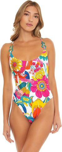 Trina Turk Women's Standard Fontaine High Cut One Piece Swimsuit-Bathing Suits in Saudi Arabia