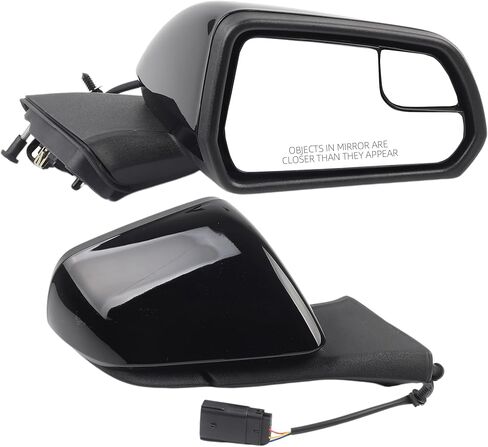 Dasbecan Right Passenger Side Mirrror Assembly Compatible with Ford Mustang 2015-2020 with Spotter Glass Replaces FO1321595 FR3Z17682M-PFM FR3Z17D742AAPTM Black 3Pins in Saudi Arabia