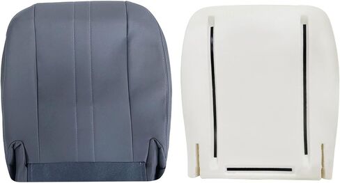 FZJDSD Pewter Gray Driver or Passenge Side Bottom Cloth Seat Cover & Seat Foam Cushion Compatible with Chevy Express GMC Savana Work Van 1500 2500 3500 2003-2014 in Saudi Arabia