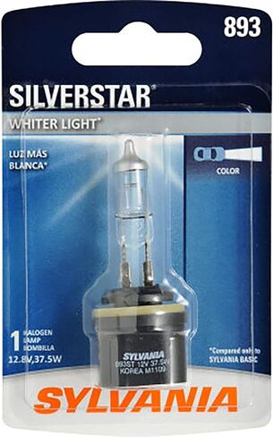 SYLVANIA - H3 SilverStar Fog Light Bulb - High Performance Halogen Headlight Bulb, Brighter Downroad with Whiter Light (Contains 1 Bulb) in Saudi Arabia