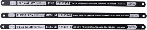 Century Drill & Tool 4336 High Carbon Alloy Steel Hacksaw Blade Set, 3 Piece in Saudi Arabia