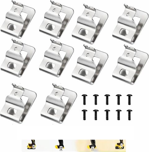 N268241 N086039 Stainless Steel Belt Clips for Dewalt 20V Power Tools, Compatible with, DCD980, DCD985, DCD980L2, DCD985L2,Includes Screws and Drill Tool Hooks (4-pack) in Saudi Arabia