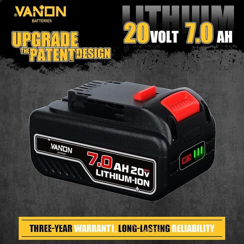VANON 2Pack LB2X4020 7.0Ah Replacement for Black and Decker 20v Lithium Battery LBXR2020 LBX4020 LB2X4020-OPE LBXR20-OPE LBXR20 LB20 LBX20 Compatible with Black and Decker Drill Cordless Tools in Saudi Arabia