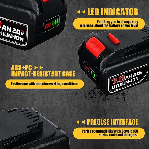 VANON 2Pack LB2X4020 7.0Ah Replacement for Black and Decker 20v Lithium Battery LBXR2020 LBX4020 LB2X4020-OPE LBXR20-OPE LBXR20 LB20 LBX20 Compatible with Black and Decker Drill Cordless Tools in Saudi Arabia