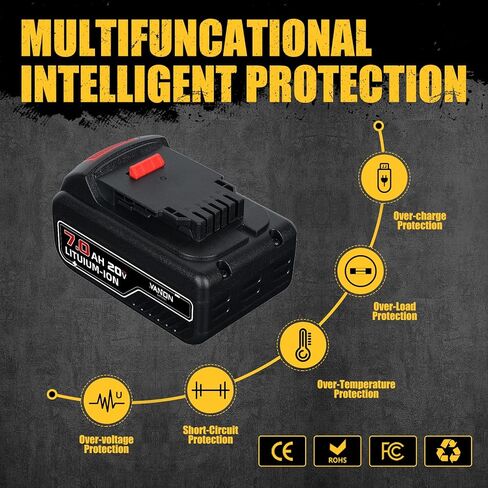 VANON 2Pack LB2X4020 7.0Ah Replacement for Black and Decker 20v Lithium Battery LBXR2020 LBX4020 LB2X4020-OPE LBXR20-OPE LBXR20 LB20 LBX20 Compatible with Black and Decker Drill Cordless Tools in Saudi Arabia