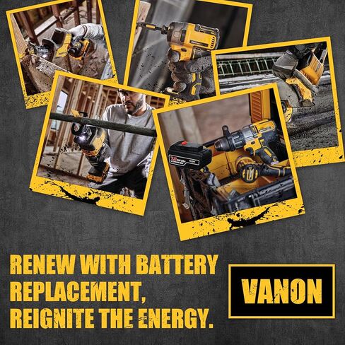 VANON 2Pack LB2X4020 7.0Ah Replacement for Black and Decker 20v Lithium Battery LBXR2020 LBX4020 LB2X4020-OPE LBXR20-OPE LBXR20 LB20 LBX20 Compatible with Black and Decker Drill Cordless Tools in Saudi Arabia