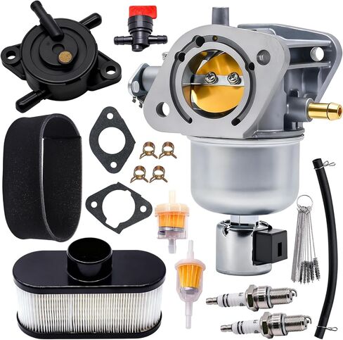 مكربن ​​15004-0829 يناسب FR691V FS691V FS651V FR651V محددًا لـ Kawasaki 15004-0985 Carb مع مضخة الوقود وفلتر الهواء in Saudi Arabia