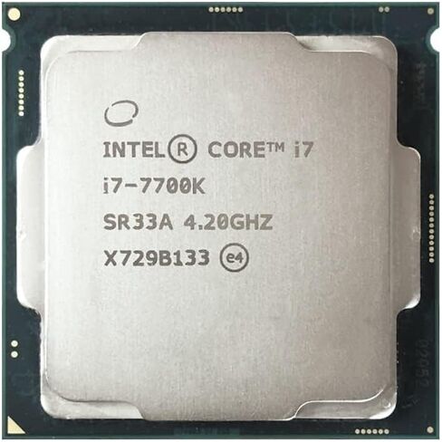 معالج سطح المكتب Intel Core i7-7700K 4 نوى يصل إلى 4.5 جيجاهرتز مفتوح LGA 1151 100/200 Series 91 وات (متجدد) in Kuwait