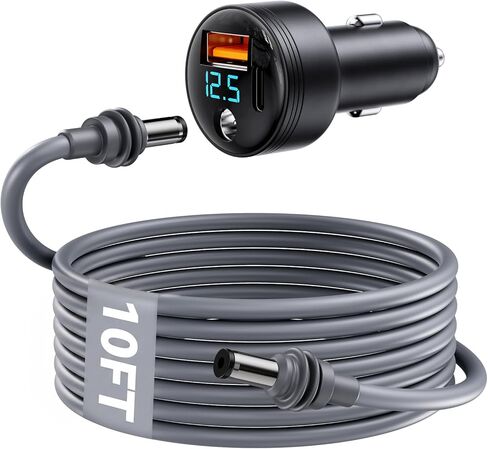 4 in 1 Retractable Car Charger, 60W Fast Car Phone Charger with Cord, Retractable Car Charger Type C and Lightning Compatible with iPhone 15/14/13/12/11 Pro Max in Saudi Arabia