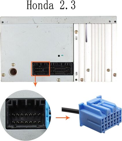 محول بلوتوث للسيارة، محول USB AUX ستيريو للسيارة من Yomikoo مع جهاز استقبال لاسلكي بدون استخدام اليدين متوافق مع Honda Accord CRV Odyssey Pilot S2000 Acure CL MDX in Kuwait