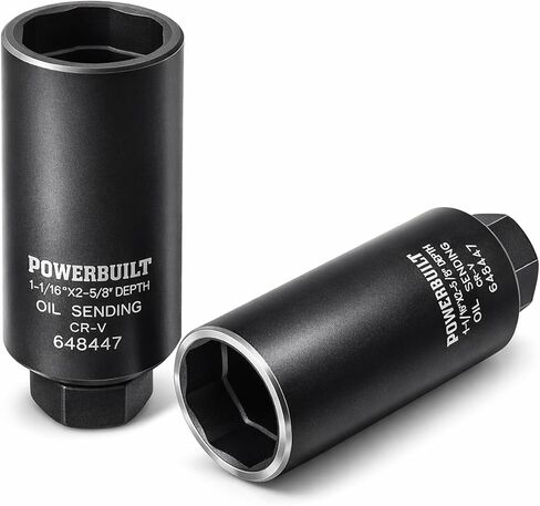 Powerbuilt 648447 3/8" Oil Pressure Sending Socket, Black in Saudi Arabia