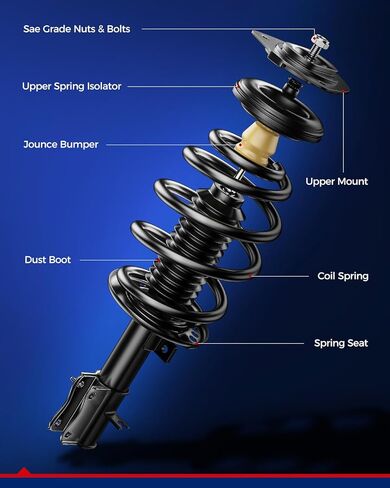 2PCS KAX 172286 172287 Front Struts and Shocks Absorbers for 2006-2011 Civic LX/EX/Hybrid/LX-S/EX-L/DX/GX in Saudi Arabia