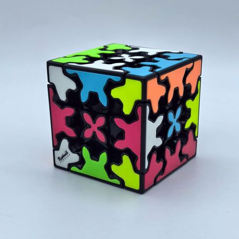 Gear 3x3x3 Magic Cube with Three-Dimensional Gear Structure, Embedded Tile Design Tetrahedron Speed Puzzle Cubo Suitable for Brain Development Puzzle Games in Saudi Arabia