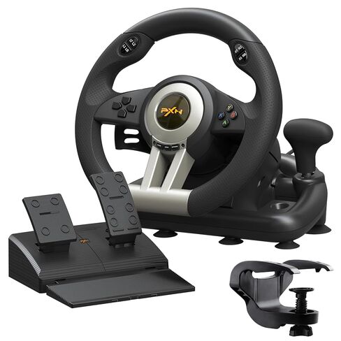 عجلة سباق PXN PC، V3II 180 درجة عالمية USB Car Sim Game عجلة قيادة مع دواسات لأجهزة Xbox One، Xbox Series S/X PS3، PS4، Switch in Saudi Arabia