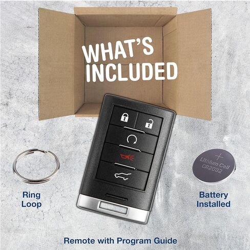 KeylessOption دخول بدون مفتاح مفتاح ذكي عن بعد فوب لـ 2010-2015 كاديلاك SRX (تعليمات البرمجة خطوة بخطوة DIY معرف لجنة الاتصالات الفيدرالية: NBG009768T) in Saudi Arabia