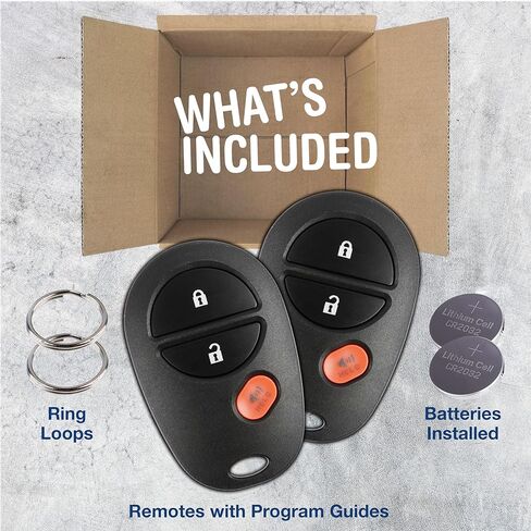 KeylessOption Keyless Entry Remote Control Fob Uncut Blank Car Key for GQ43VT20T (Pack of 2) in Saudi Arabia