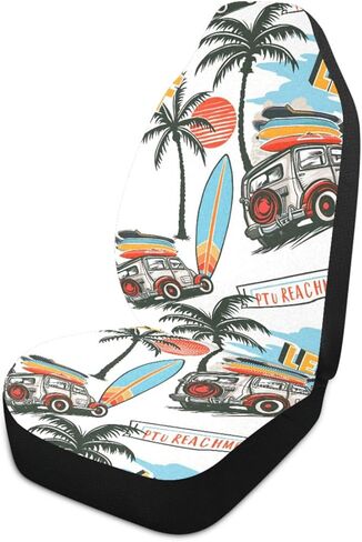 ALAZA Vintage Honey Bee Floral Car Seat Cover, Front Auto Seat Covers Bucket Seats Protector Set of 2 Universal fit Car SUV Truck for Men Women in Saudi Arabia