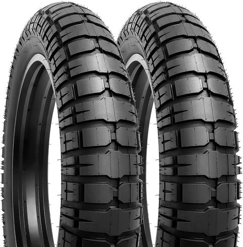 YUNSCM 2-PCS 20 بوصة إطارات دراجة سميكة 20 X 4.50/114-406 60TPI و20 بوصة أنابيب دراجة سميكة صمام شريدر مع شريطين حافة متوافق مع إطارات وأنابيب دراجة 20x4.50 20x4.5 (H-907) in Saudi Arabia