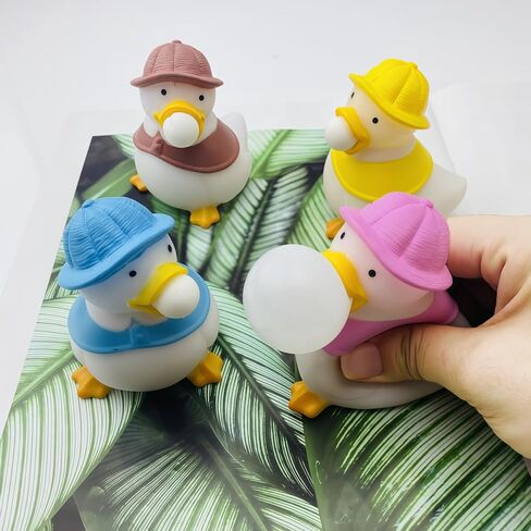 12 Pcs Ducks Squeeze The Bubble Ball ，Relieve Stress Fidget Toys for Children and Adults,Squeeze Sensory Toys for Anxiety, Autism, ADHD.(12 Ducks) in Saudi Arabia