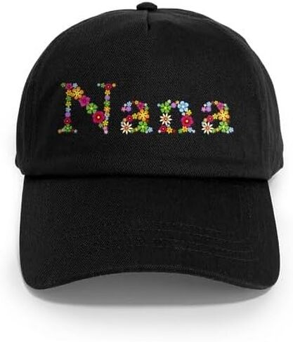 قبعة بيسبول CafePress Nana Bright Flowers قابلة للتعديل in Saudi Arabia