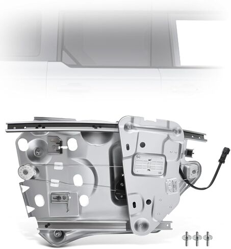 YHTAUTO Rear Power Window Regulator Passenger Side with 2-Pin Motor Assembly for Chrysler Sebring 1996-2006, Convertible Only in Saudi Arabia