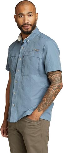 Eddie Bauer Mens Short Sleeve Ripstop Guide Shirt in Saudi Arabia