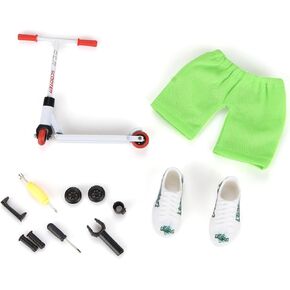 ZEZEFUFU 1 Set Finger Scooter with Mini Scooters Tools Pants Wheel Interactive Toys Alloy Finger Scooter Finger Toys in Kuwait