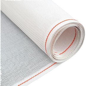 13 Mesh Needlepoint Canvas, 20" x 18" Premium White Cotton Blank Embroidery Fabric, Rolled in Cardboard Mailing Box with Artist Tape in Kuwait