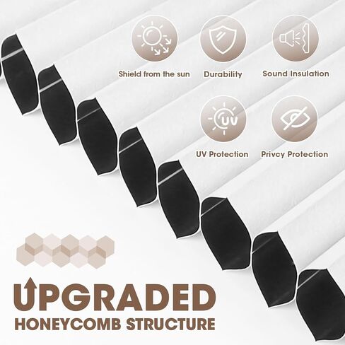 Arch Window Shade Half Circle Blackout Cellular Shade Double-Sided Pleated Shades Half Moon No Tools, Easy Cut and Install for Living Rooms Bedrooms Offices Radius 36",Coffee Grey in Saudi Arabia