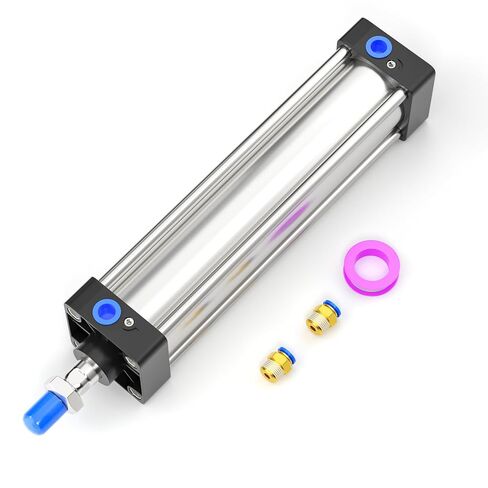أسطوانة هواء TAILONZ PNEUMATIC SC 63 X 200، التجويف: 2 1/2 بوصة، الشوط: 8 بوصة، قضيب مكبس ملولب مزدوج العمل in Saudi Arabia